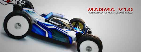 MGM0004 MAX Airbrush MAGMA Front Cab Body Mugen MBX-7/R Nitro/Brushless