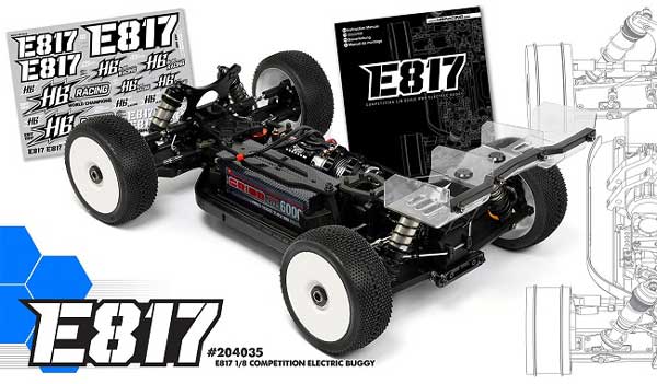 HB204035 HOT BODIES RACING E817 1/8 COMPETITION ELECTRIC BUGGY