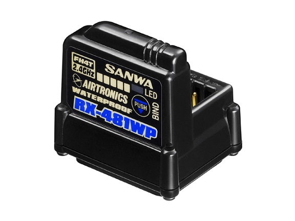 107A41311A Sanwa Ricevente RX-481WP 2.4GHz FHSS4 4 Channel Waterproof Sanwa (S30-01M)