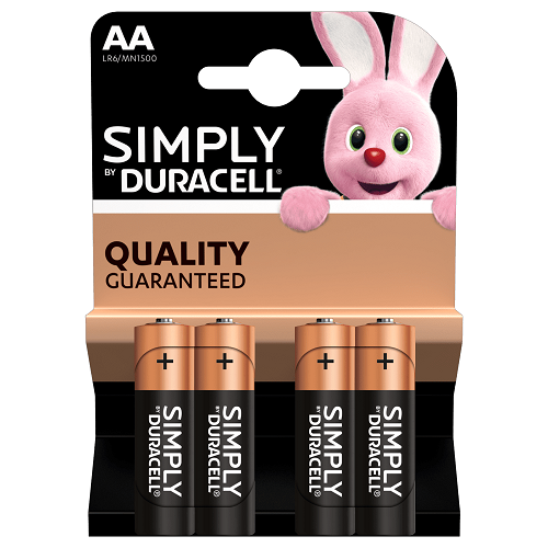 DURSIM Duracell Simply AA 4 Pack Single-use battery Alcalino (4)