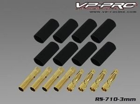 RS710-4MM Vp Pro Gold Plating Plugs 4mm (4 Cp)