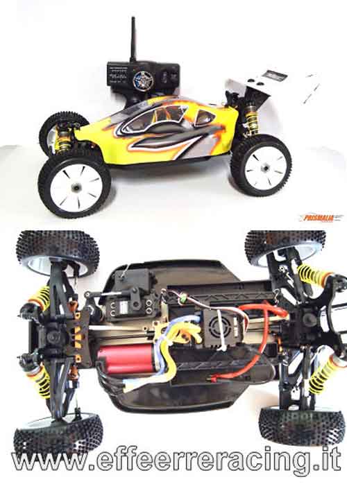 EX1NEWRTR Caster Racing Automodello 1:8 Off Road Brushless LEOPARD 40/68 2220KV ESC 150A Radio 3 Ch. 2.4Ghz