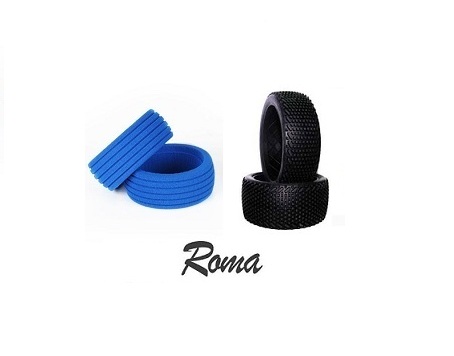 HRRMAHDI Hot Race Coppia Gomme ROMA Hard (2+2)  Gomme + Inserti