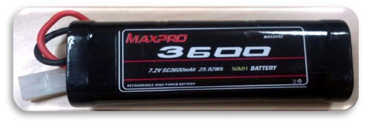 MAX2042 MAX PRO Batteria 7,2V NiMh 3600Mah Spinetta Tamiya