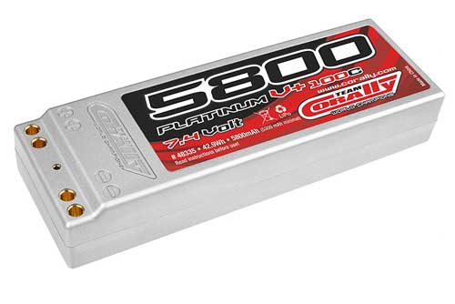 COR48335 Team Corally Pacco Batterie Hard Case Platinum Lipo 5800 Mah 7.4V 100C