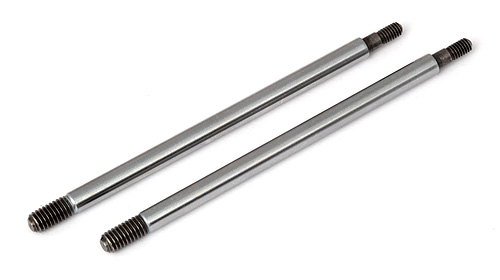 AE81177 Associated RC8T3 FT Chrome Shock Shafts, 3.5x42.5 mm