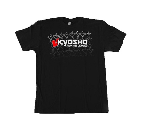 88003XL Kyosho T-Shirt Nera KYOSHO K-FADE 2.0 Taglia (XL)