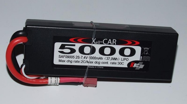 SAF09005 LIPO XELL-CAR 7.4V 5000MAH 30C