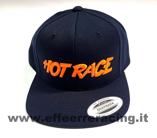 HRCAP-BO Hot Race Cappellino HOT RACE Blu con Logo Arancio