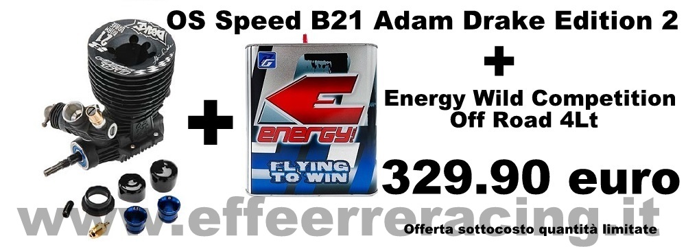 OS1CH00 O.S. Speed Motore OS SPEED B21 ADAM DRAKE EDITION 2 + 4 Lt Miscela Energy 16% EU