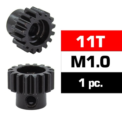 UR4310-11 ULTIMATE HSS STEEL M1.0 PINION GEAR 11T W/5.0MM BORE