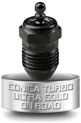 NOVAC5TGH Novarossi Candela Conica Turbo Ultra Gold per motori On-Road/Marino