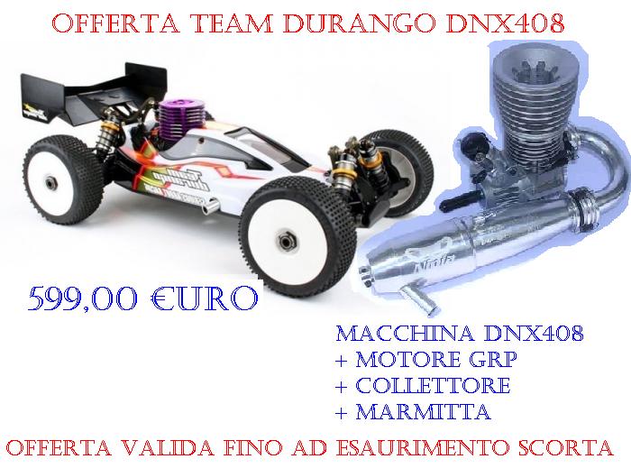 COMBO-03 Kit Combo Automodello DURANGO DNX408 C/Motore GRP C/Marmitta e Collettore