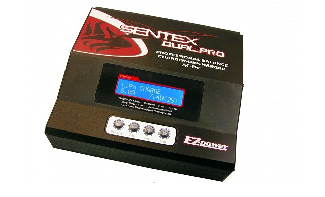 EZSN024 SENTEX Caricabatterie Professionale DUAL 'PRO' 10V-18V o AC 110-240V