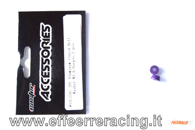 WSAL2397-3PU Caster Racing Rondelle in Alluminio x Campana Frizione 3.0mm Viola (2)
