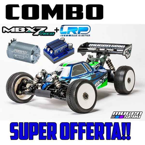 MUGE2016LRP Mugen Seiki Kit Automodello MBX7-R ECO 1/8 Off Road Buggy Elettrico Combo LRP53240+LRP80880